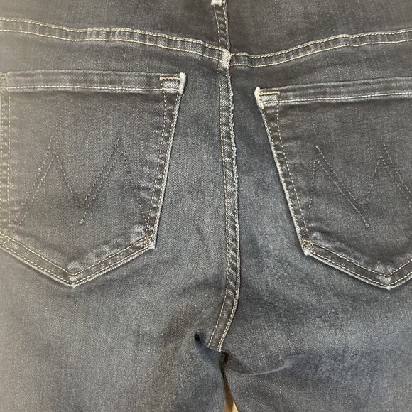 Mother Jeans Womens 26 Blue Denim High Waisted Rise The Looker Coffee Tea Or Me - Picture 5 of 9